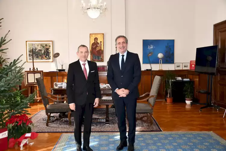 Εθιμοτυπική συνάντηση του κ. Στάθη Κωνσταντινίδη με τον Γενικό Πρόξενο της Γαλλίας στη Θεσσαλονίκη κ. Jean Luc Lavaud