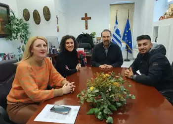 Ο Δήμάαρχος Φλώρινας με φοιτητές του ΠΜΣ στη Διοίκηση Τουριστικών Επιχειρήσεων και Οργανισμών του Διεθνούς Πανεπιστημίου Ελλάδας