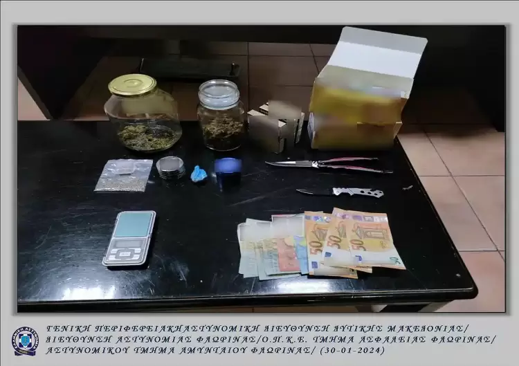 Φλώρινα: Ανήλικος σε διακίνηση ναρκωτικών ουσιών
