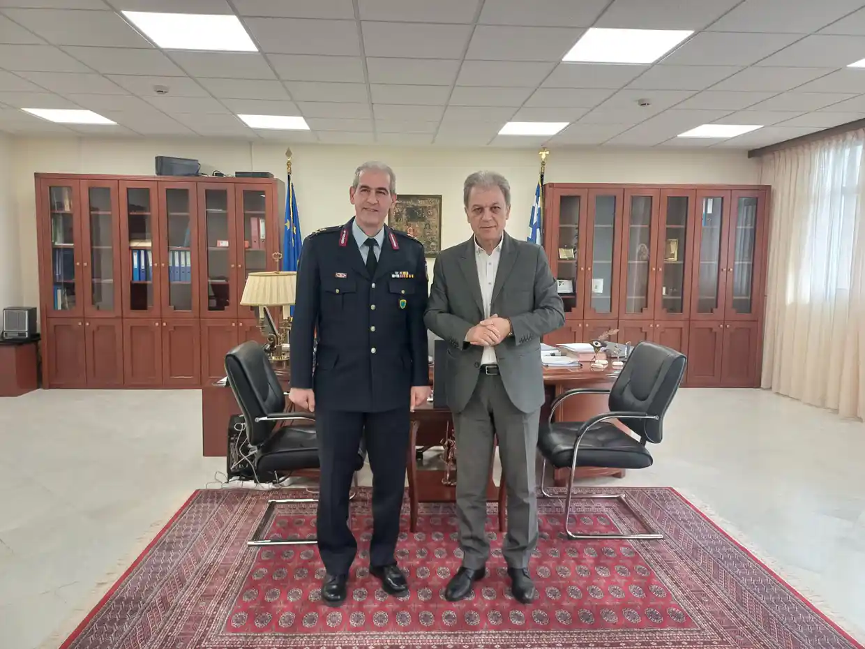 Εθιμοτυπική Επίσκεψη Του Γενικού Περιφερειακού Αστυνομικού Διευθυντή Κωνσταντίνου Σπανούδη Στον Περιφερειάρχη