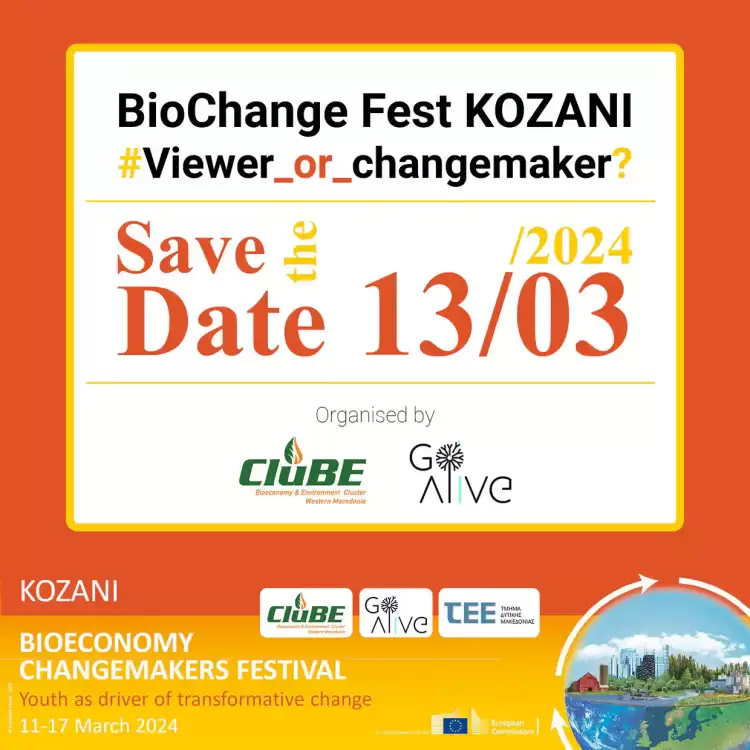Φεστιβάλ Βιοιοκονομίας στην Κοζάνη: BioChange Fest Kozani - Viewer or Changemaker Biochange Fest Kozani – Viewer Or Changemaker