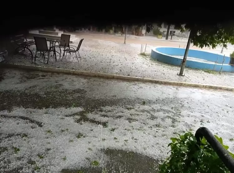 Αμύνταιο: Μεγάλες καταστροφές από χαλάζι κι έντονη βροχόπτωση