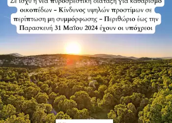 Δήμος Κοζάνης: Σε ισχύ η νέα πυροσβεστική διάταξη για καθαρισμό οικοπέδων