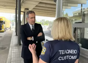 Επίσκεψη του ΥΜΑΘ Στάθη Κωνσταντινίδη στους συνοριακούς σταθμούς Προμαχώνα και Ευζώνων