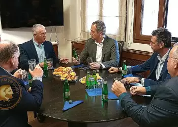 Συνάντηση του Δημάρχου Αμυνταίου, Ιωάννη Λιάση, με τον Υφυπουργό Εσωτερικών, Στάθη Κωνσταντινίδη