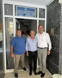 Επίσκεψη του ΥΜΑΘ Στάθη Κωνσταντινίδη στη Θάσο με κλιμάκιο της Νέας Δημοκρατίας