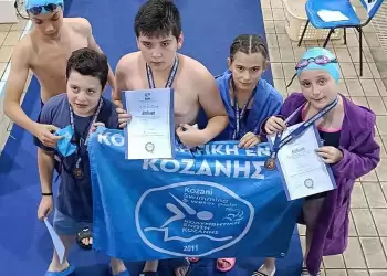 Με 26 μετάλλια επέστρεψε η Κολυμβητική Ένωση Κοζάνης από τους θερινούς αγώνες Προαγωνιστικών κατηγοριών