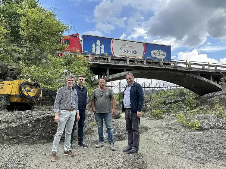 Ξεκινούν οι εργασίες συντήρησης και επισκευής της γέφυρας του Βενέτικου Ποταμού