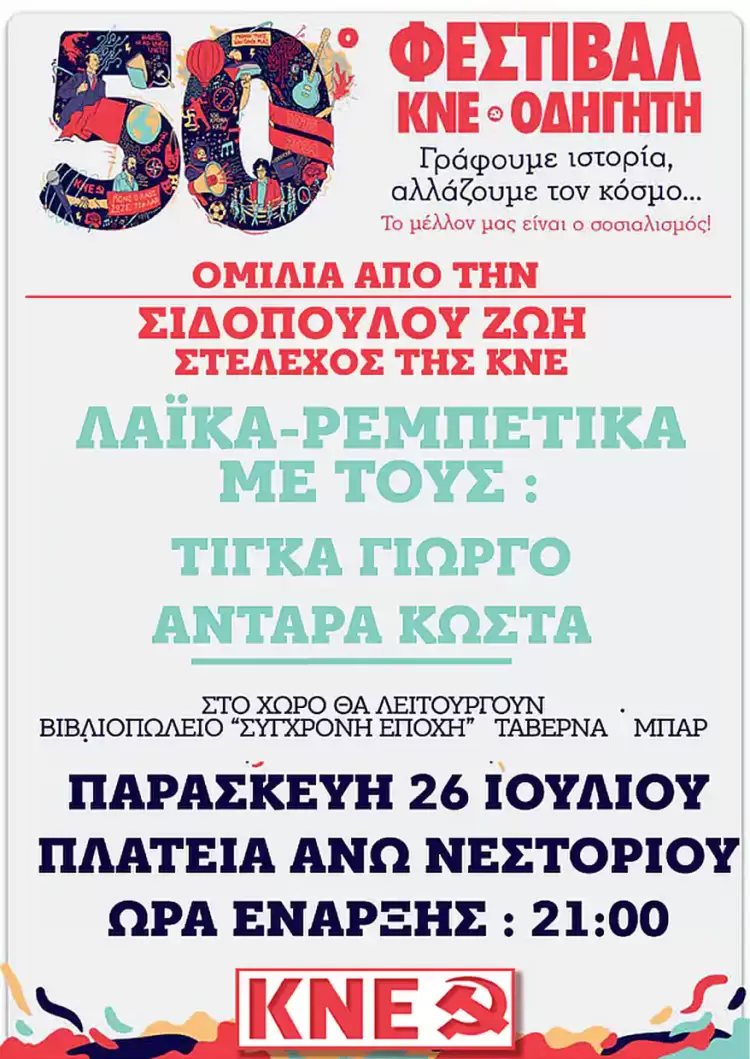 Φεστιβάλ ΚΝΕ Οδηγητή στο Άργος Ορεστικό και Νεστόριο