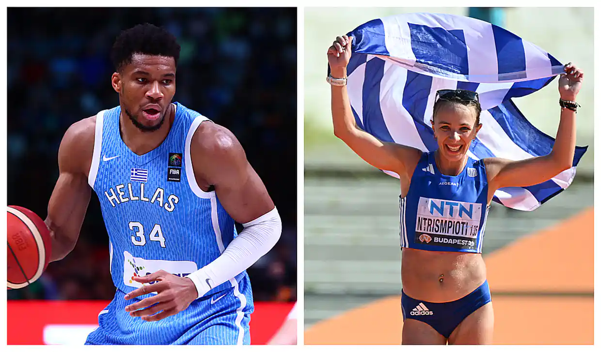 Γιάννης Αντετοκούνμπο και Αντιγόνη Ντρισμπιώτη Σημαιοφόροι στην Τελετή Έναρξης των Ολυμπιακών Αγώνων Παρίσι 2024