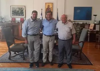 Συνάντηση Δημάρχου Γρεβενών με τον Υφυπουργό Εσωτερικών Κωστα Γκιουλέκα