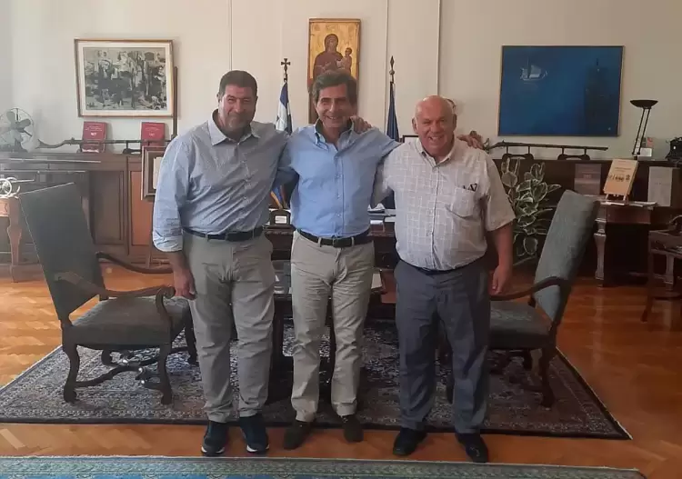 Συνάντηση Δημάρχου Γρεβενών με τον Υφυπουργό Εσωτερικών Κωστα Γκιουλέκα