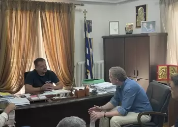 Eπίσκεψη του υποψήφιου Προέδρου του ΠΑΣΟΚ – Κινήματος Αλλαγής, Παύλου Γερουλάνου στη Δεσκάτη.