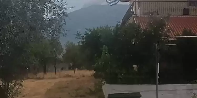 Έσβησε η φωτιά στο βουνό απέναντι από την Ξηρολίμνη με τη βοήθεια και της βροχής…