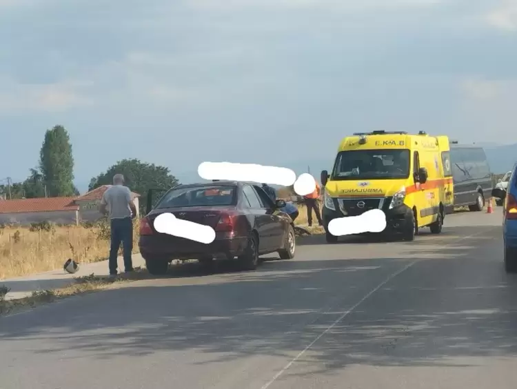 Σοβαρό τροχαίο με οδηγό μηχανής στον δρόμο Καρυδίτσας Κοζάνης