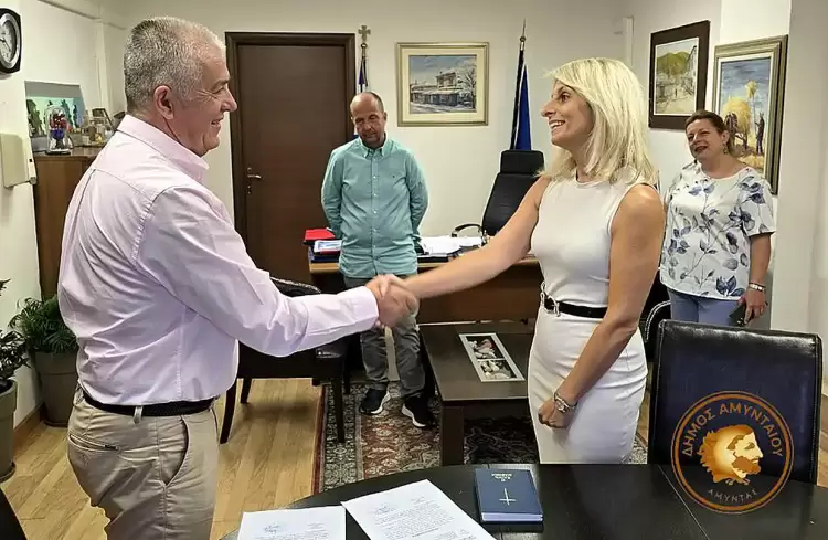 Ανάληψη υπηρεσίας στον Δήμο Αμυνταίου Ανάληψη υπηρεσίας στον Δήμο Αμυνταίου