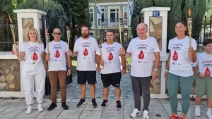 Από τη Φλώρινα πέρασε η 22η Πανελλήνια Λαμπαδηδρομία Εθελοντών Αιμοδοτών