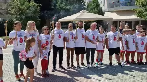 Από τη Φλώρινα πέρασε η 22η Πανελλήνια Λαμπαδηδρομία Εθελοντών Αιμοδοτών