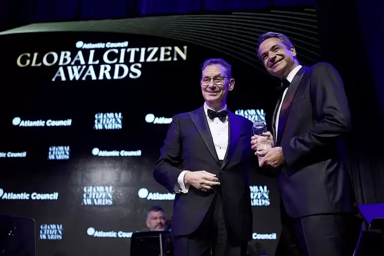 Βράβευση Κυριάκου Μητσοτάκη από το Atlantic Council με το Global Citizen Award