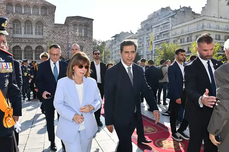 H Πρόεδρος της Δημοκρατίας στη Θεσσαλονίκη H πρόεδρος Δημοκρατίας στη Θεσσαλονίκη