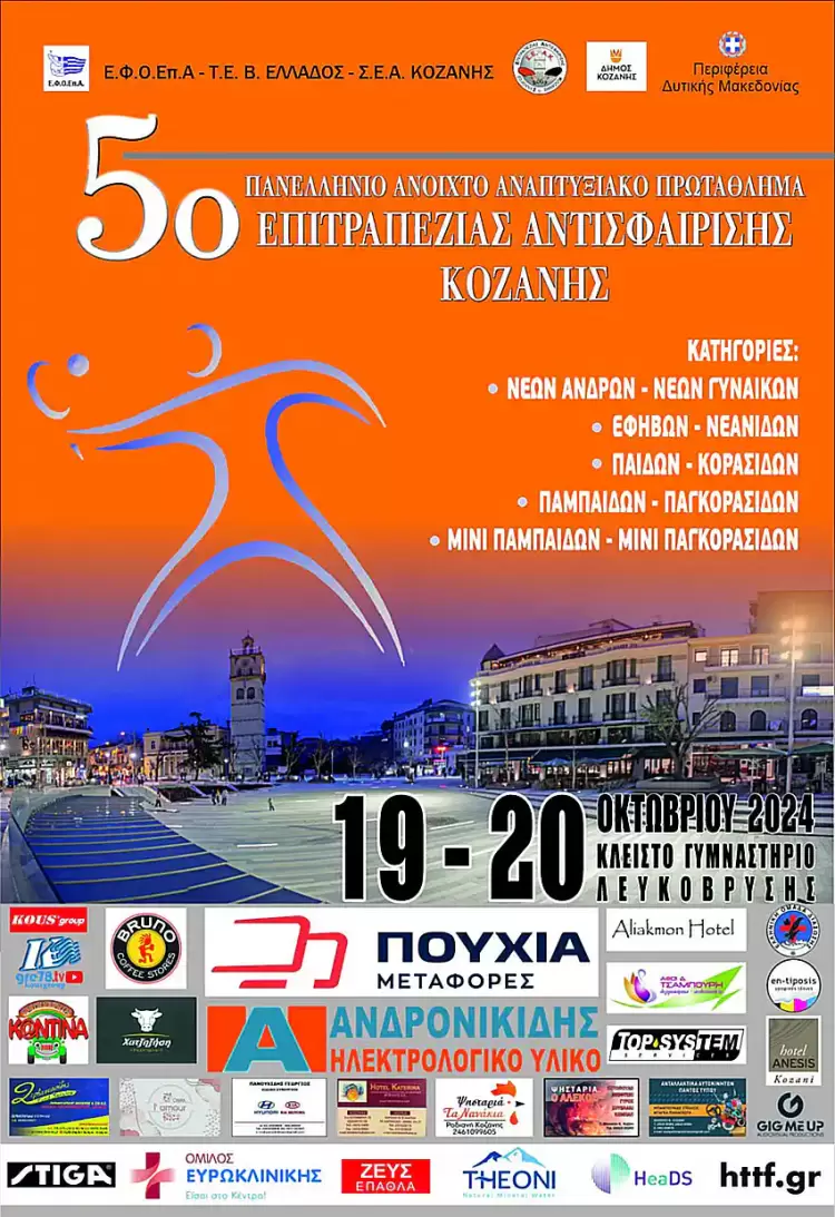 Ανοιχτά Αναπτυξιακά Πρωταθλήματα Επιτραπέζιας Αντισφαίρισης Ανοιχτά Αναπτυξιακά Πρωταθλήματα Επιτραπέζιας Αντισφαίρισης