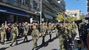 Κοζάνη: Η Παρέλαση στην οδό Παύλου Μελά για την Εθνική Επέτειο της 28ης Οκτωβρίου 1940