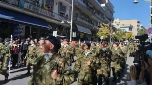 Κοζάνη: Η Παρέλαση στην οδό Παύλου Μελά για την Εθνική Επέτειο της 28ης Οκτωβρίου 1940