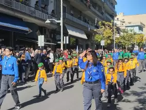 Κοζάνη: Η Παρέλαση στην οδό Παύλου Μελά για την Εθνική Επέτειο της 28ης Οκτωβρίου 1940