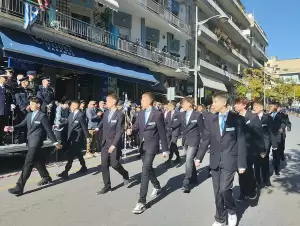 Κοζάνη: Η Παρέλαση στην οδό Παύλου Μελά για την Εθνική Επέτειο της 28ης Οκτωβρίου 1940