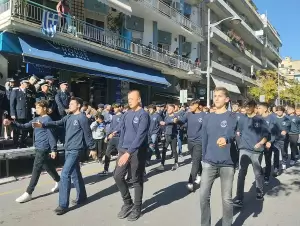 Κοζάνη: Η Παρέλαση στην οδό Παύλου Μελά για την Εθνική Επέτειο της 28ης Οκτωβρίου 1940