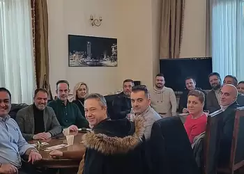 Συνάντηση του Γιάννη Μητλιάγκα με τον Δήμαρχο Κοζάνης κ. Γιάννη Κοκκαλιάρη Επισκέψεις σε τοπικές επιχειρήσεις