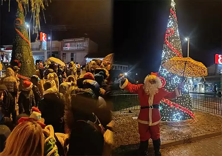 Δρέπανο: Φωταγώγηση Χριστουγεννιάτικου δέντρου Δρέπανο: Φωταγώγηση Χριστουγεννιάτικου δέντρου