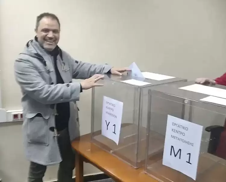 Ο Γιάννης Μητλιάγκας,ψήφισε κι έστειλε το δικό του μήνυμα από την κάλπη