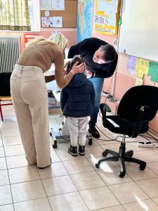 Οπτομετρική εξέταση στο Δημοτικό και το Γυμνάσιο του Λιβαδερού Κοζάνης.