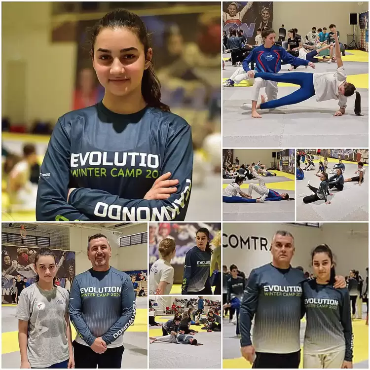 Η Κωνσταντίνα Αλμασίδου στο Taekwondo Winter Camp 2025 του Βελιγραδίου – Πολύτιμη εμπειρία αγωνιστικής εξέλιξης