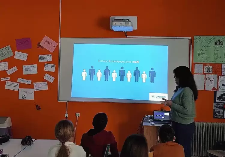 Ενημέρωση από την Ύπατη αρμοστεία του Ο.Η.Ε. σε σχολικές μονάδες της Κοζάνης