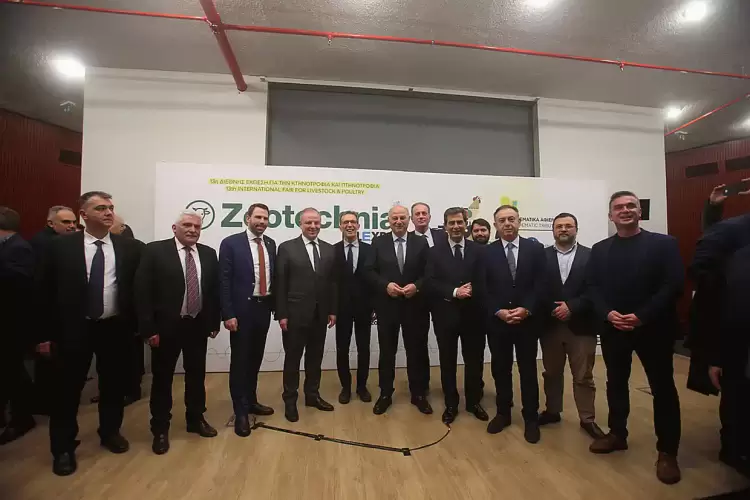 Κώστας Τσιάρας στα εγκαίνια της 13ης Zootechnia