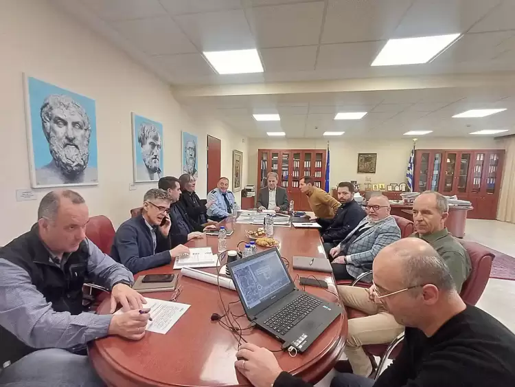 Παρουσίαση του έργου της κατασκευής κυκλικών κόμβων στα Σέρβια