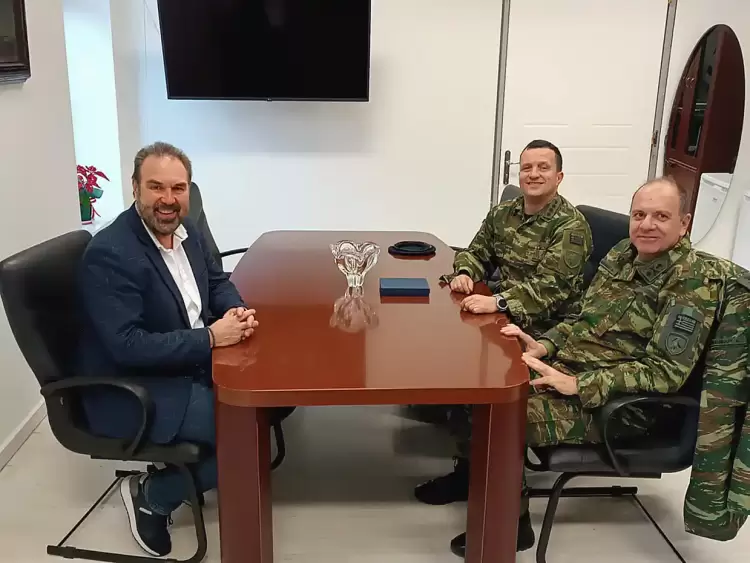 Συνάντηση του Δημάρχου Φλώρινας με τον νέο Διοικητή της 9ης Μ/Π Ταξιαρχίας Πεζικού