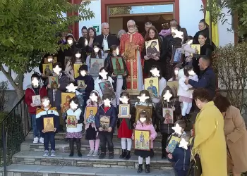 Με τη συμμετοχή παιδιών η ‘’Γιορτή της Ορθοδοξίας 2025’’, στον Άγιο Διονύσιο Βελβεντού, της Ιεράς Μητροπόλεως Σερβίων και Κοζάνης.