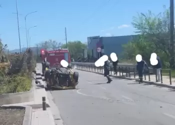 Είχαν Άγιο…. τροχαίο στην Κοζάνη 