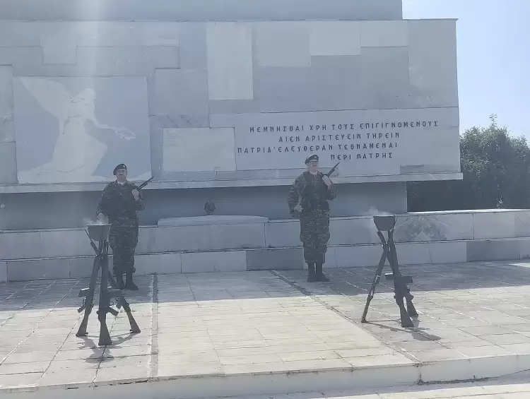 Ο εορτασμός του Αγίου Γεωργίου στο στρατόπεδο Μακεδονομάχων στην Κοζάνη 