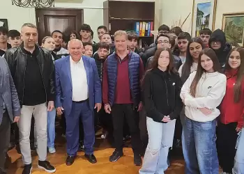 Επίσκεψη  μαθητών του 1ου Γυμνασίου Γρεβενών στο Δημαρχείο.