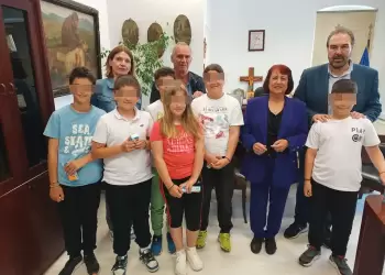 Με μαθητές του 5ου Δημοτικού Σχολείου συναντήθηκε ο Δήμαρχος Φλώρινας