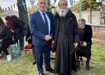 Στην πανηγυρική Θεία Λειτουργία στον Ιερό Ναό Αγίου Χριστοφόρου ο Μιχάλης Παπαδόπουλος Στην πανηγυρική Θεία Λειτουργία στον Ιερό Ναό Αγίου Χριστοφόρου ο Μιχάλης Παπαδόπουλος