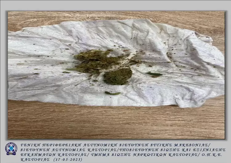 Συλλήψεις για κάνναβη και κατοχή όπλου χωρίς άδεια σε τέσσερις περιοχές της Δυτικής Μακεδονίας