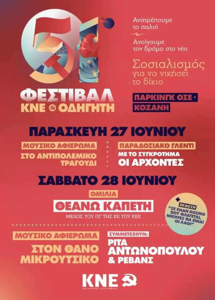 51ο Φεστιβάλ ΚΝΕ – Οδηγητή στην Κοζάνη