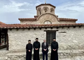 Ο Μάξιμος Χαρακόπουλος στη Ζάβορδα για την Ευαγγελίστρια Βουνάσσας