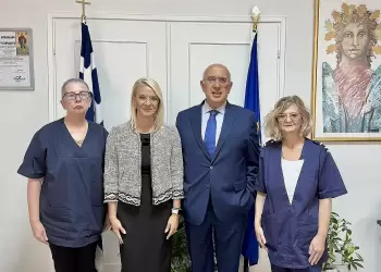 O Mιχάλης Παπαδόπουλος στο Μαμάτσειο  Νοσοκομείο  Κοζάνης