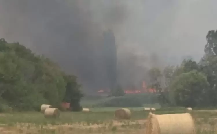 Μεγάλη φωτιά στη Φλώρινα –